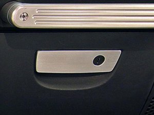 Jeep Wrangler JKU Interior Accent Kit - DV8 Offroad - Glove Box Handle Cover - Silver - `07-`18
